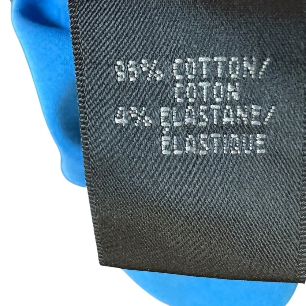 Lafayette 148 New York Blue Stretch‎ Cotton Side Zip Trousers Pants Size 10 NEW